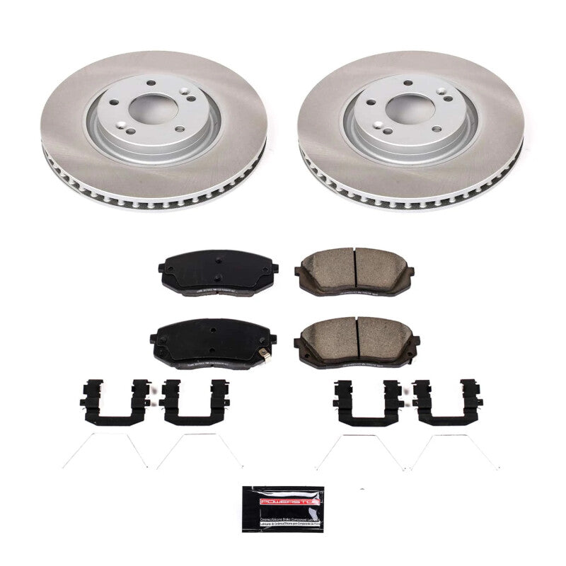 Power Stop 16-20 Kia Optima Front Semi-Coated Rotor Kit PowerStop