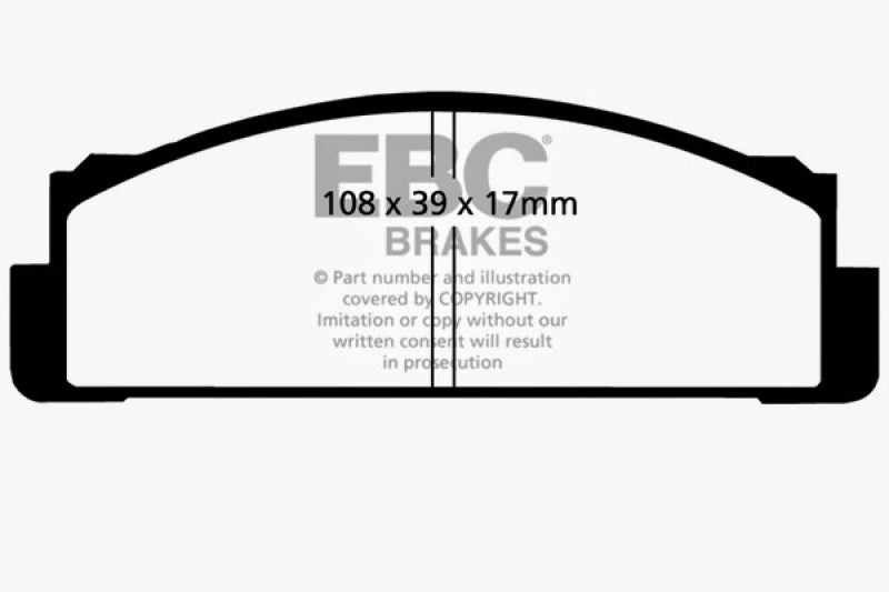 EBC YellowStuff Front Brake Pads - DP4116R EBC
