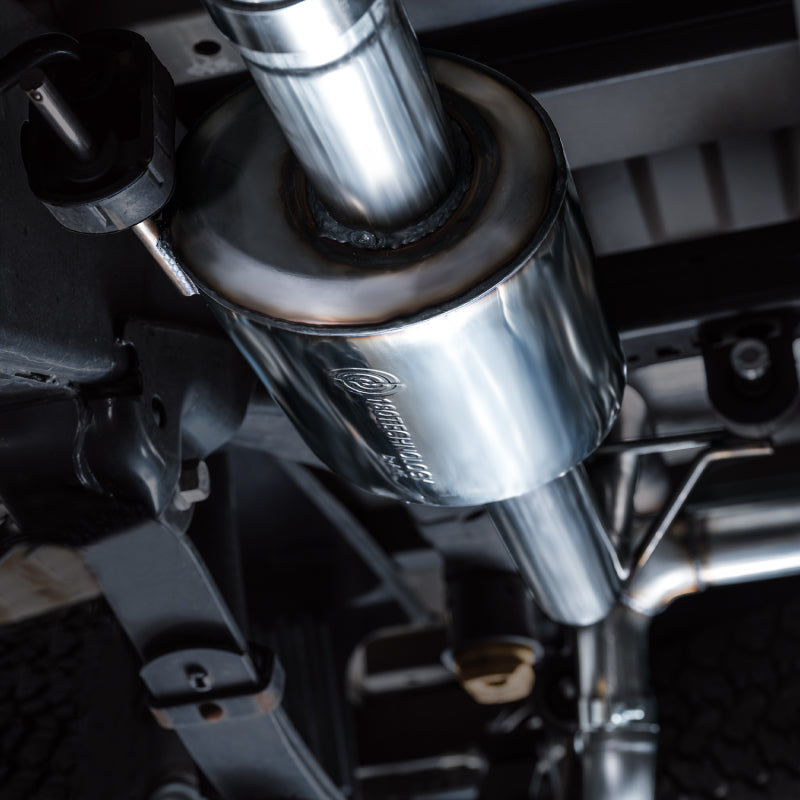 AWE Tuning 2021+ Ford F-150 Tremor (w/ Bumper Cutouts) 0FG Resonated Catback - Diamond Black Tips AWE Tuning