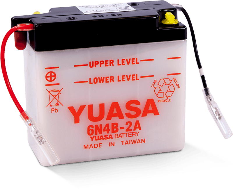 Yuasa 6N4B-2A Conventional 6 Volt Battery Yuasa Battery