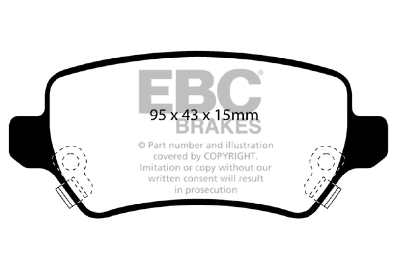 EBC YellowStuff Rear Brake Pads - DP41447R