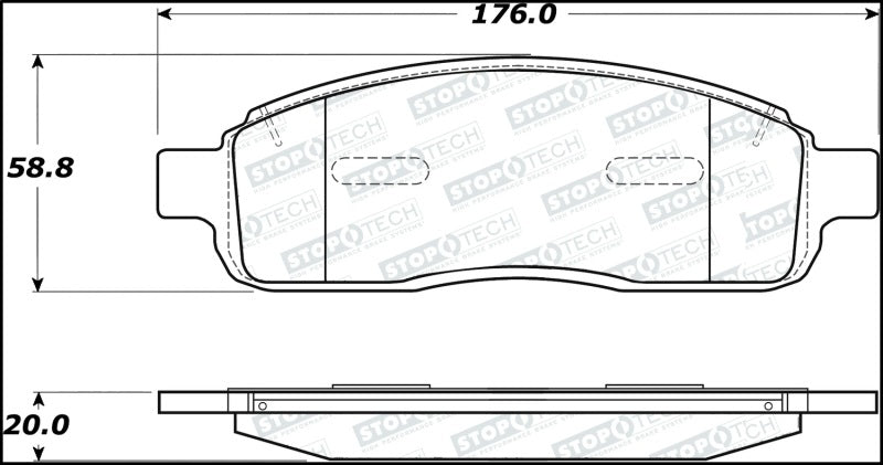 StopTech Street Disc Brake Pads - 305.10110 Stoptech
