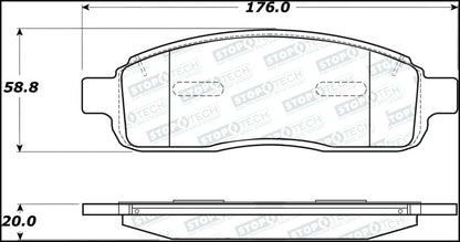 StopTech Street Disc Brake Pads - 305.10110 Stoptech