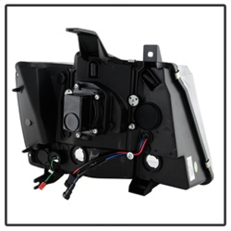 Spyder 07-14 Chevy Suburban/1500/2500/Tahoe V2 Projector Headlights Smoke PRO-YD-CSUB07V2-DRL-SM SPYDER