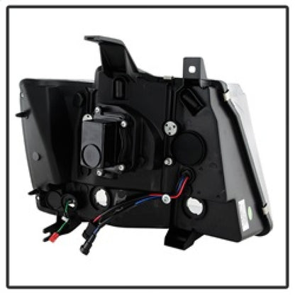 Spyder 07-14 Chevy Suburban/1500/2500/Tahoe V2 Projector Headlights Smoke PRO-YD-CSUB07V2-DRL-SM SPYDER