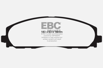 EBC Ultimax2 Front Brake Pads - UD1589 EBC