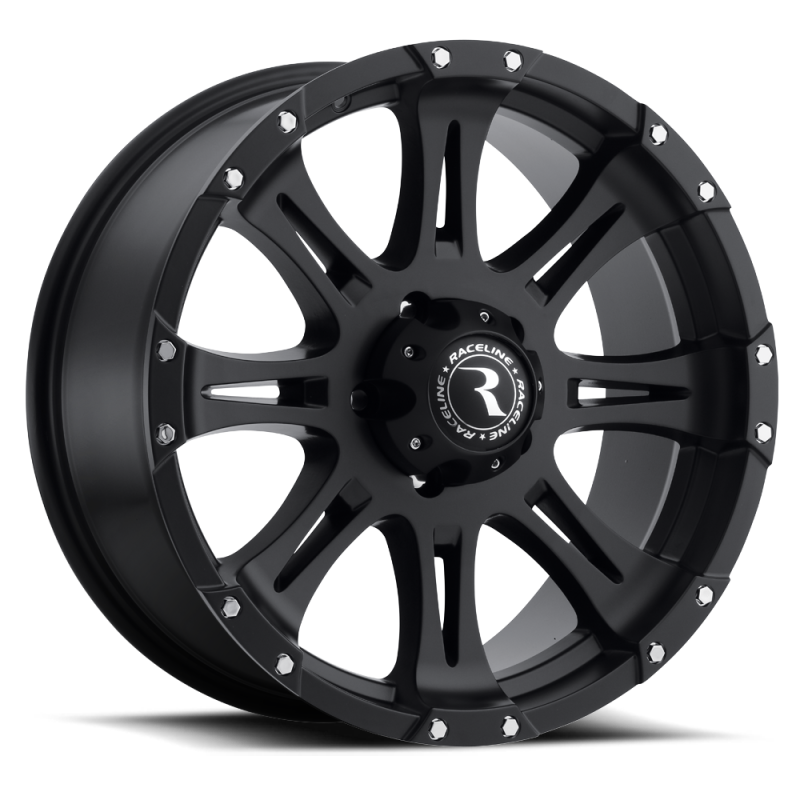 Raceline 981 Raptor 20x9in / 6x135 BP / 30mm Offset / 87.1mm Bore - Satin Black Wheel