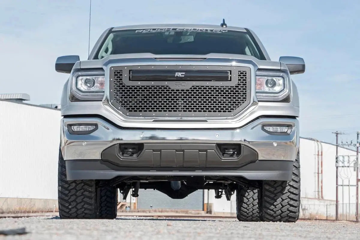 Rough Country 3.5 Inch Lift Kit Silverado & Sierra 150https://admin.shopify.com/store/eliteracefab-com/products/new0 12130 Rough Country