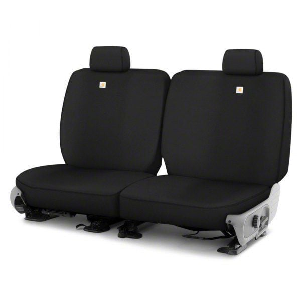 Covercraft 21-24 Ford Bronco Carhartt Super Dux SeatSaver Custom Second Row Seat Covers - Black