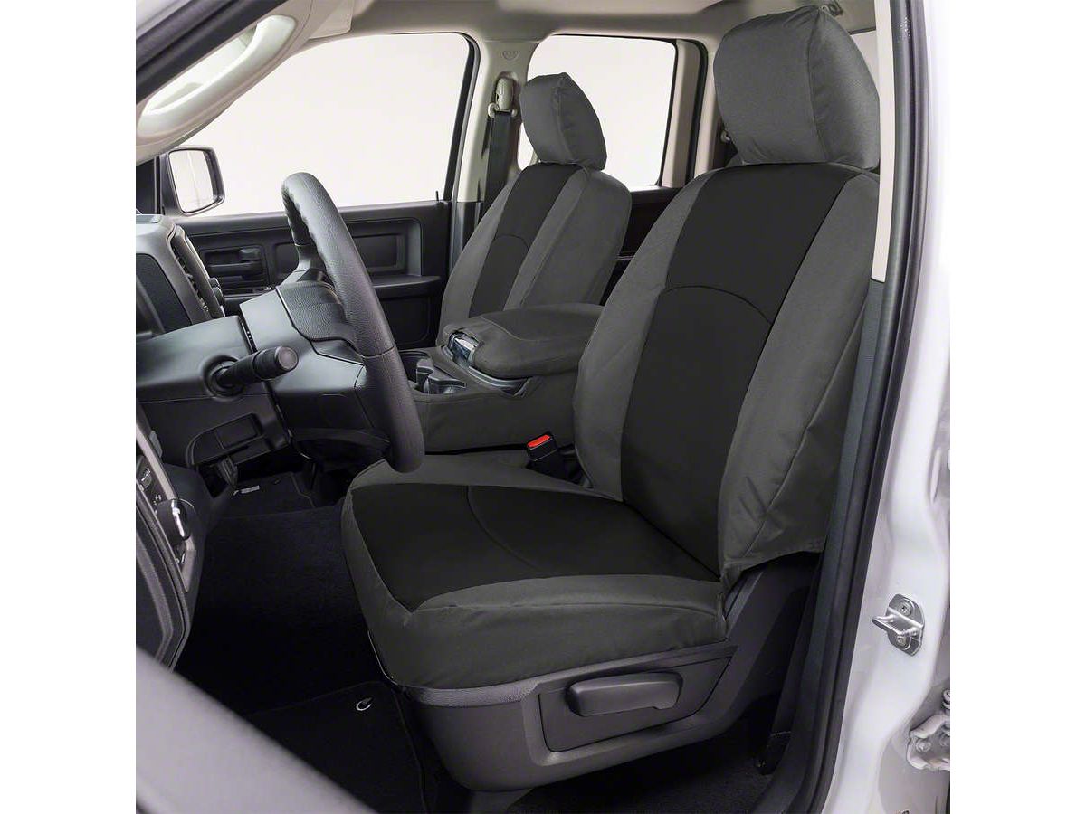 Covercraft 21-24 Ford Bronco Endura PrecisionFit Custom Front Row Seat Covers - Black/Charcoal