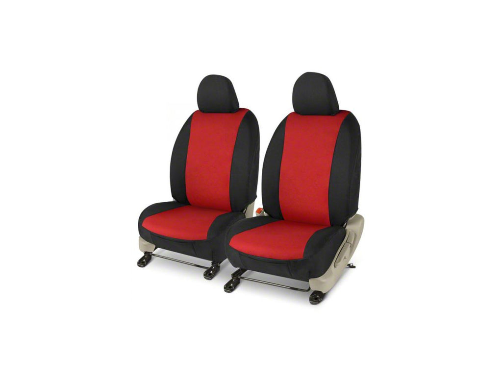 Covercraft 15-23 Dodge Challenger Endura PrecisionFit Custom Front Row Seat Covers - Red/Black