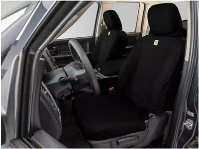 Covercraft 11-16 Ford F-250 Carhartt Super Dux SeatSaver Custom Front Row Seat Covers - Black