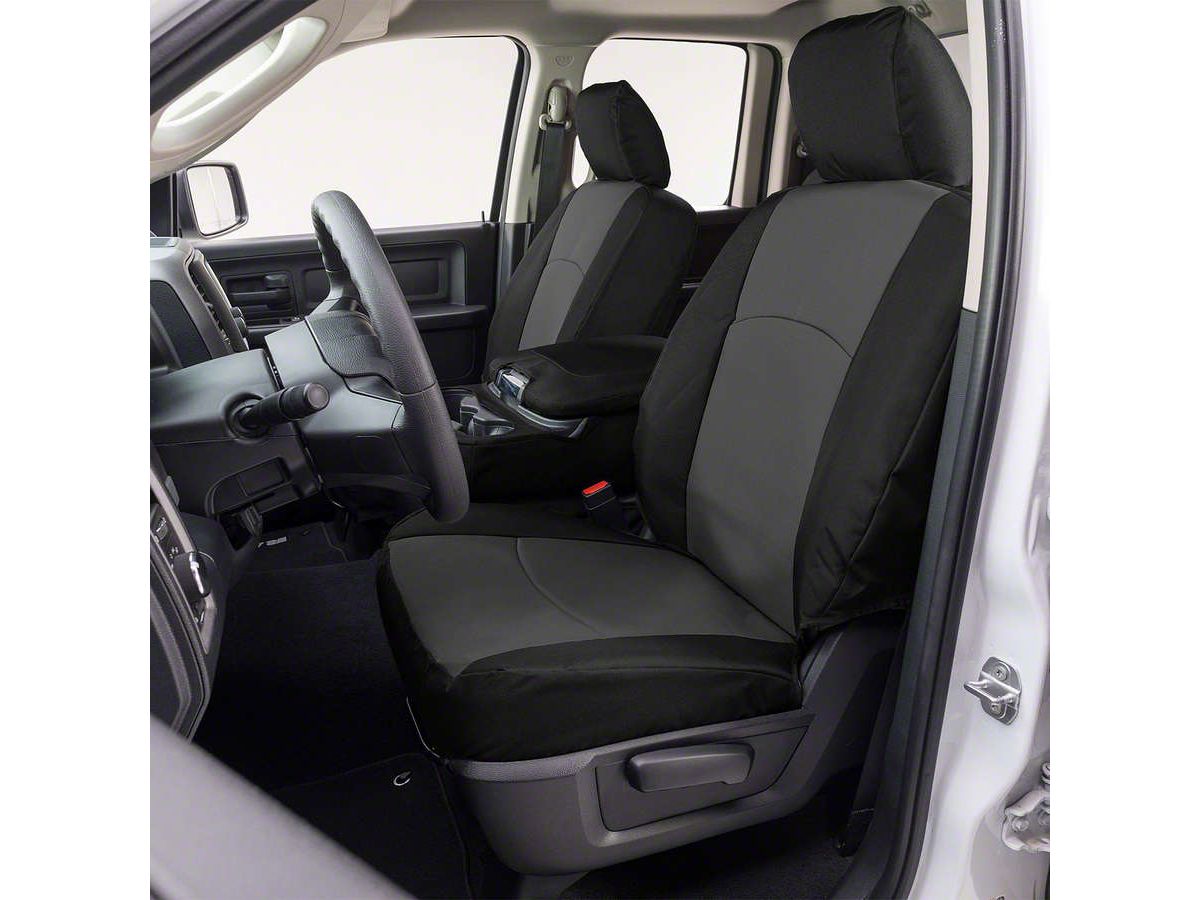 Covercraft 19-22 Ford F-250/ Endura PrecisionFit Custom Second Row Seat Covers - Charcoal/Black