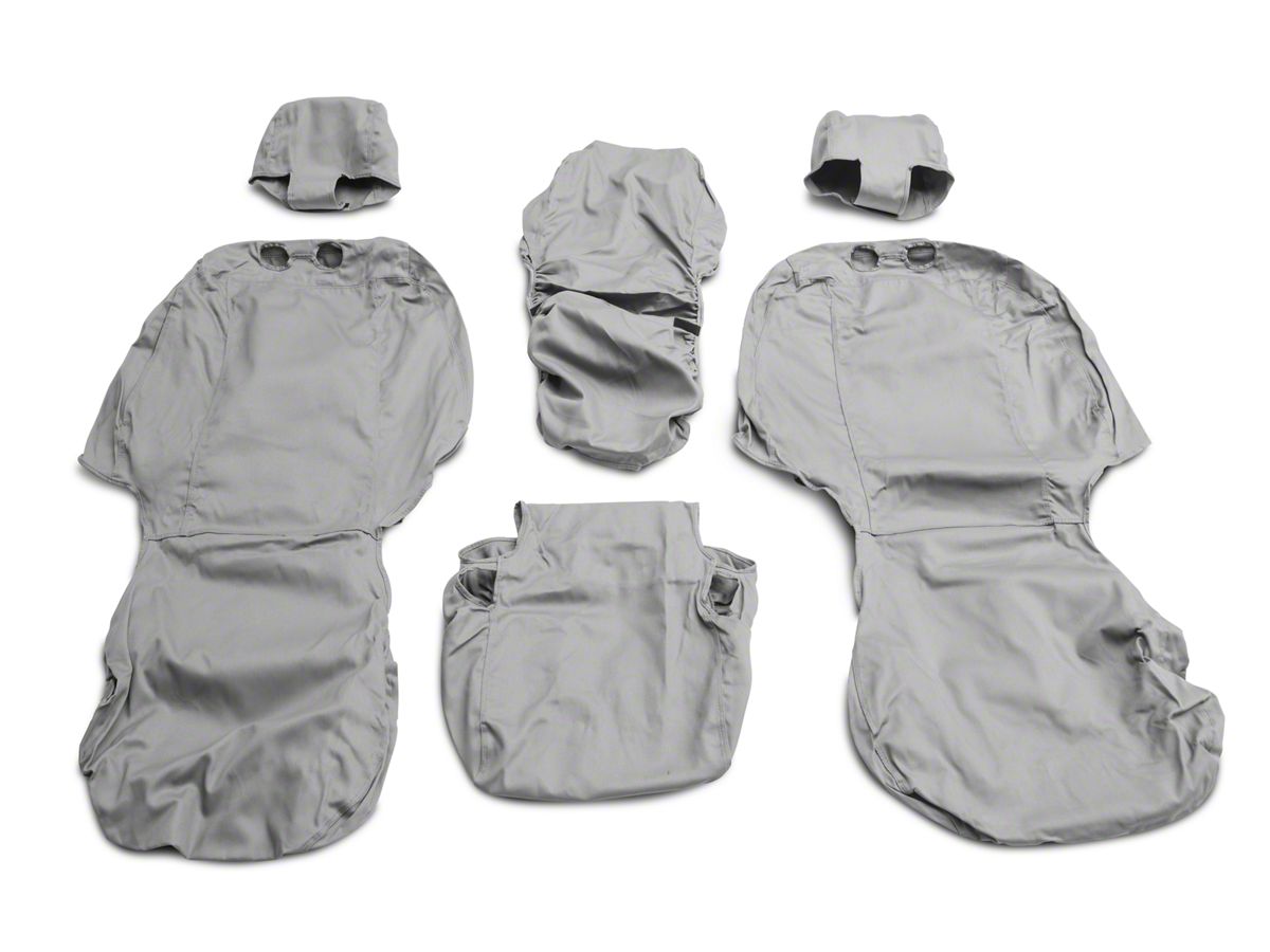 Covercraft 09-10 Dodge Ram Polycotton SeatSaver Custom Front Row Seat Covers - Charcoal