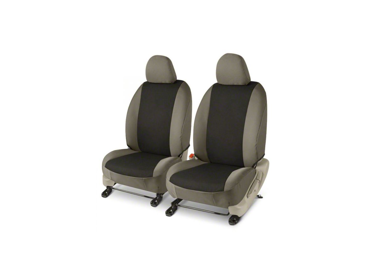 Covercraft 22-24 Jeep Grand Endura PrecisionFit Custom Front Row Seat Covers - Black/Charcoal