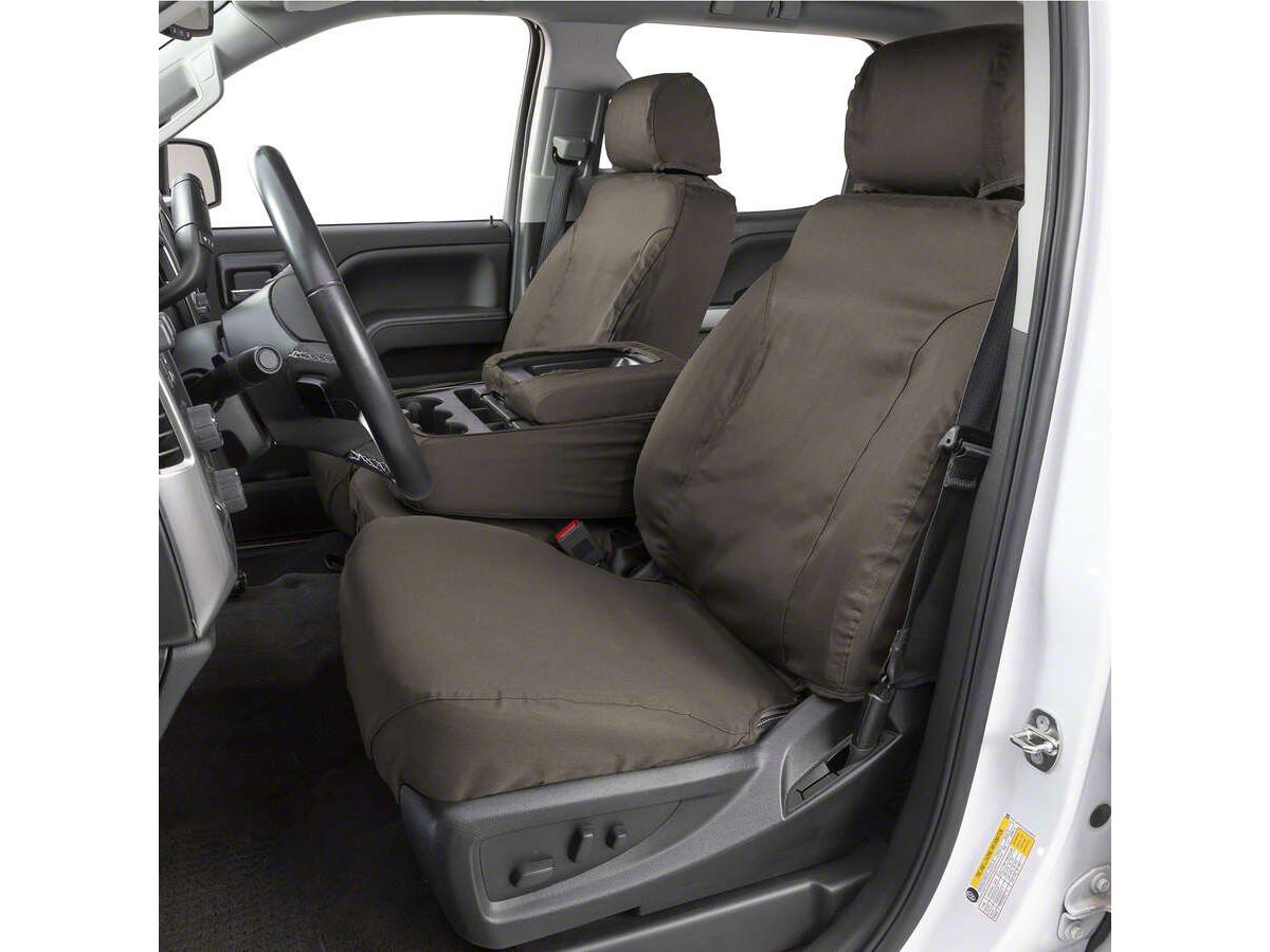 Covercraft 13-18 Jeep Wrangler Waterproof Polyester SeatSaver Custom Front Row Seat Covers - Grey