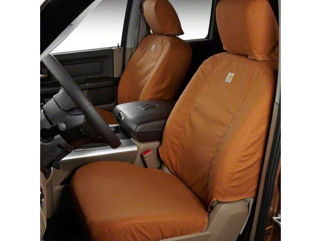 Covercraft 14-17 Jeep Cherokee Carhartt Super Dux SeatSaver Custom Front Row Seat Covers - Black