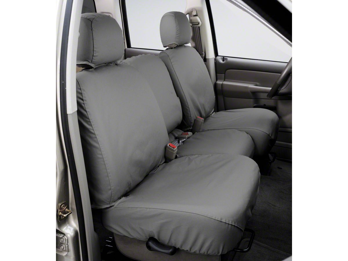 Covercraft 07-10 Jeep Wrangler Polycotton SeatSaver Custom Second Row Seat Covers - Grey