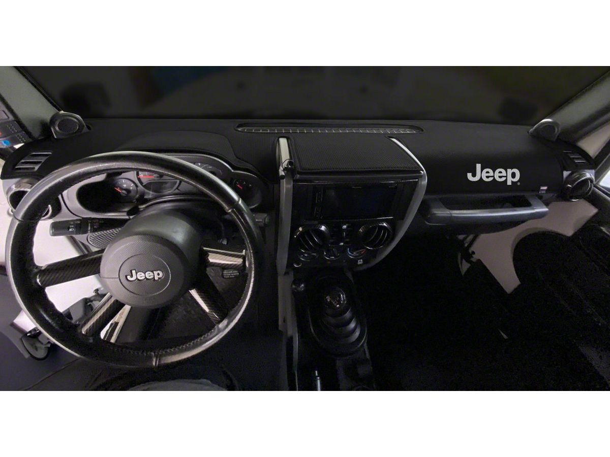 Covercraft 11-14 Jeep Wrangler (JK) w/ Light Sensor Limited Edition Custom Dash Cover w Jeep Logo