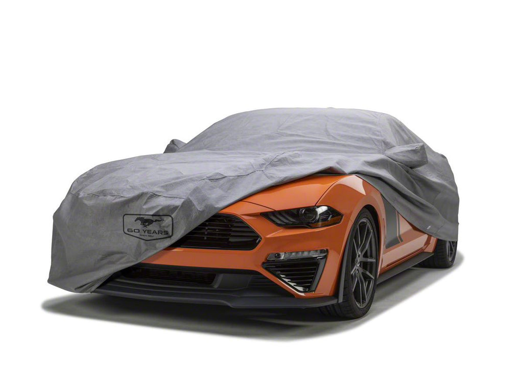 Covercraft 15-24 Mustang Custom 5-Layer Indoor Car Cover with Mustang 60th Anniversary logo