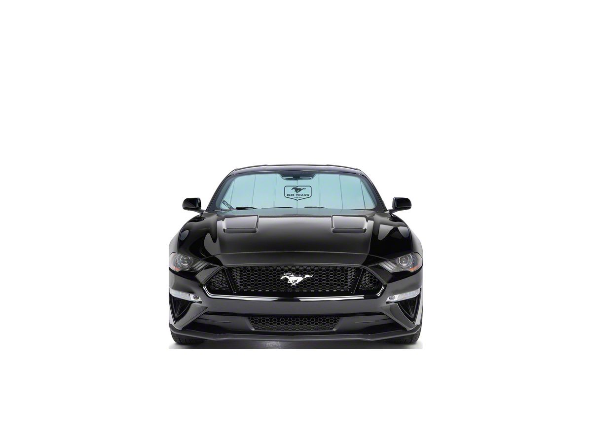 Covercraft 24 Ford Mustang Coupe Convertible UVS100 Custom Sunscreen with Mustang 60 Years Logo
