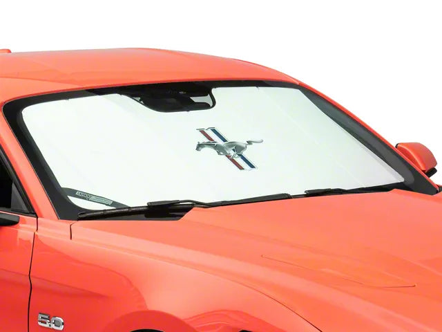 Covercraft UVS100 Premier Series Custom Sunscreen with Ford Mustang Tri-Bar logo