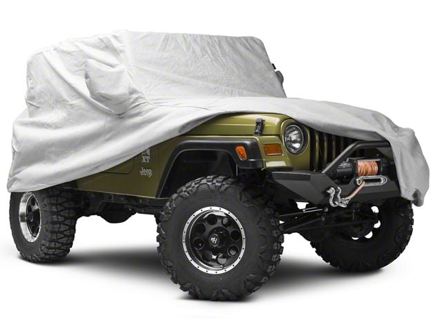Covercraft 07-18 Jeep Wrangler Unlimited Custom 5-Layer Softback All Climate Car Cover - Gray