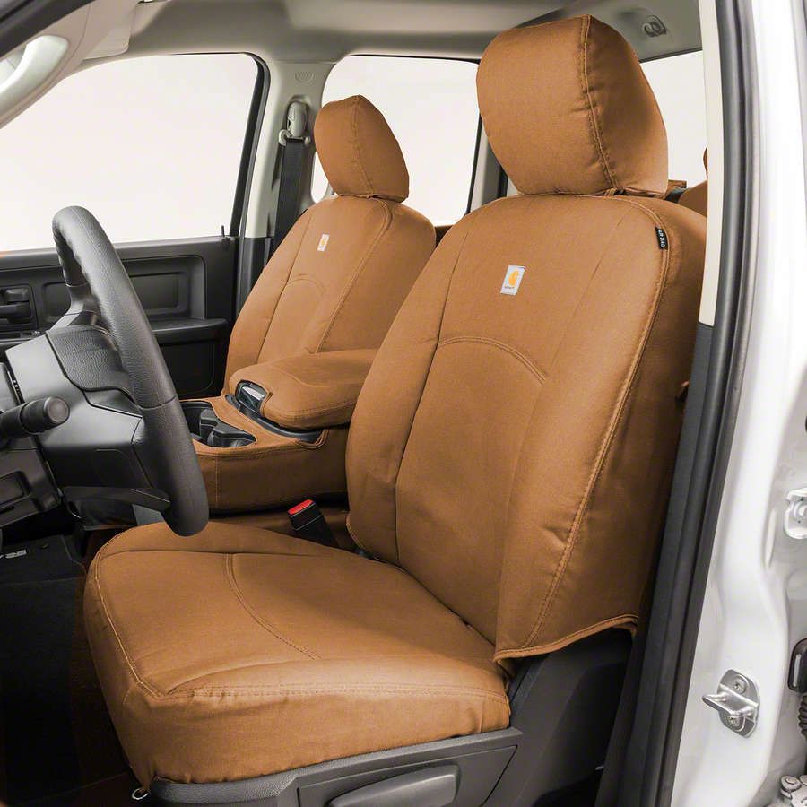 Covercraft 19-23 Dodge RAM 1500 Carhartt SeatSaver Custom Second Row Seat Covers - Brown