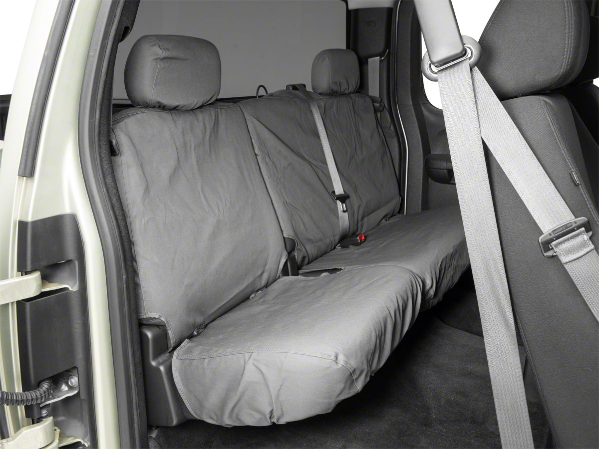 Covercraft 07-13 Sierra/Silverado 1500 Polycotton SeatSaver Custom Second Row Seat Covers - Charcoal