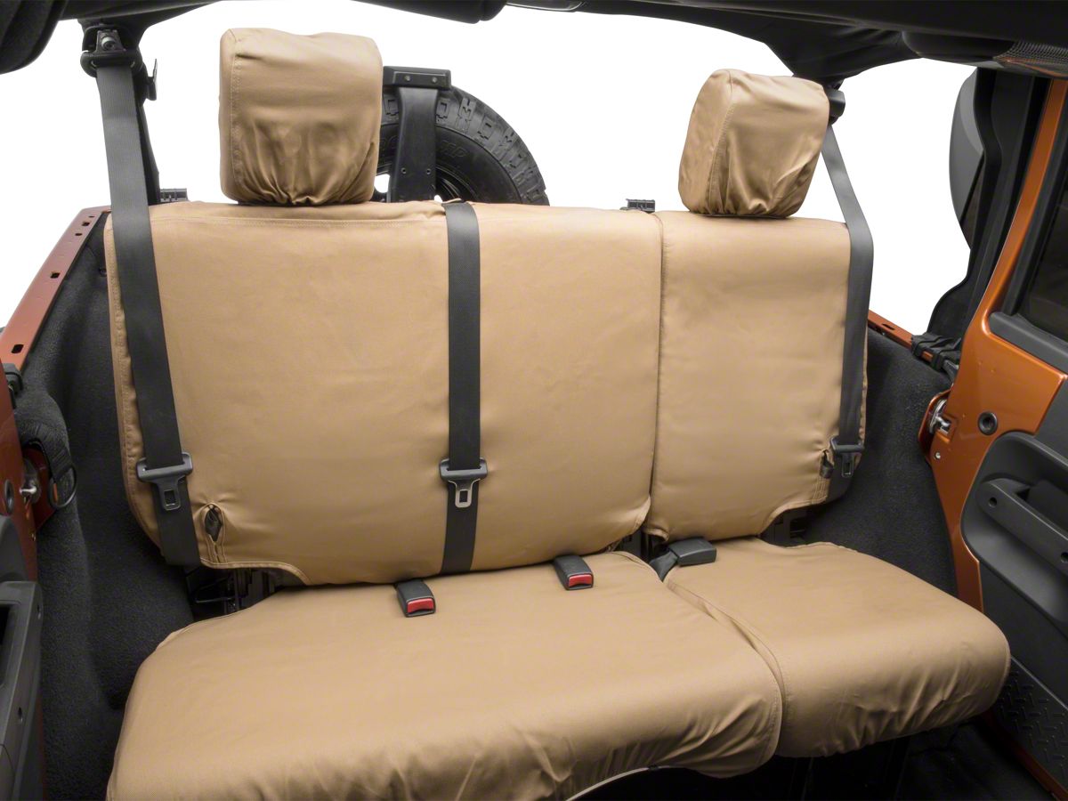 Covercraft 13-14 Ford F150 Polycotton SeatSaver Custom Second Row Seat Covers - Tan