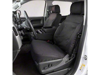 Covercraft 21-24 Jeep Grand Polycotton SeatSaver Custom Front Row Seat Covers - Grey