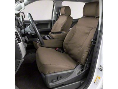 Covercraft 17-18 Ford F-250 Polycotton SeatSaver Custom Front Row Seat Covers - Wet Sand