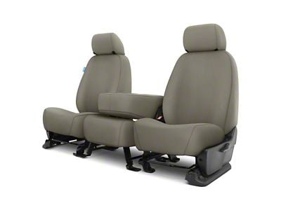 Covercraft 15-18 Ford F150 Polycotton SeatSaver Custom Front Row Seat Covers - Misty Grey