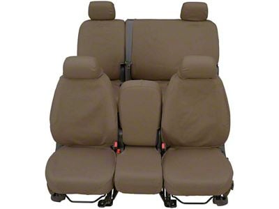 Covercraft 11-14 Ford F150 Waterproof Polyester SeatSaver Custom Front Row Seat Covers - Taupe