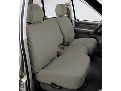 Covercraft 22-24 Dodge RAM 2500 Polycotton SeatSaver Custom Front Row Seat Covers - Misty Grey