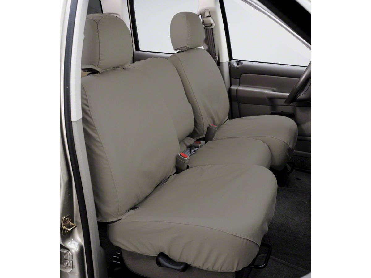 Covercraft 11-12 Dodge Ram Polycotton SeatSaver Custom Front Row Seat Covers - Grey