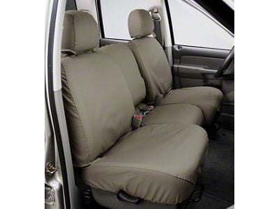 Covercraft 13-16 Dodge Ram Polycotton SeatSaver Custom Front Row Seat Covers - Wet Sand