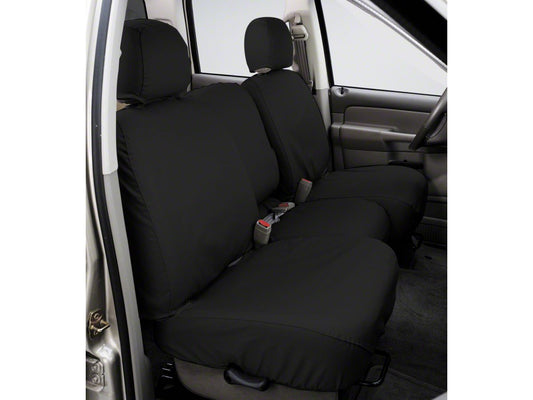 Covercraft 14-18 Dodge RAM Polycotton SeatSaver Custom Front Row Seat Covers - Charcoal