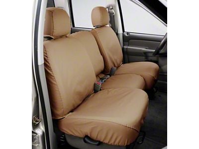 Covercraft 10-13 GMC or Waterproof Polyester SeatSaver Custom Front Row Seat Covers - Taupe