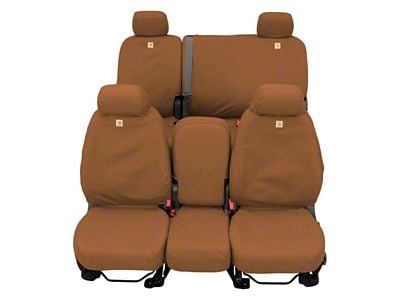 Covercraft 19-21 Ford F150 Carhartt SeatSaver Custom Second Row Seat Covers - Brown
