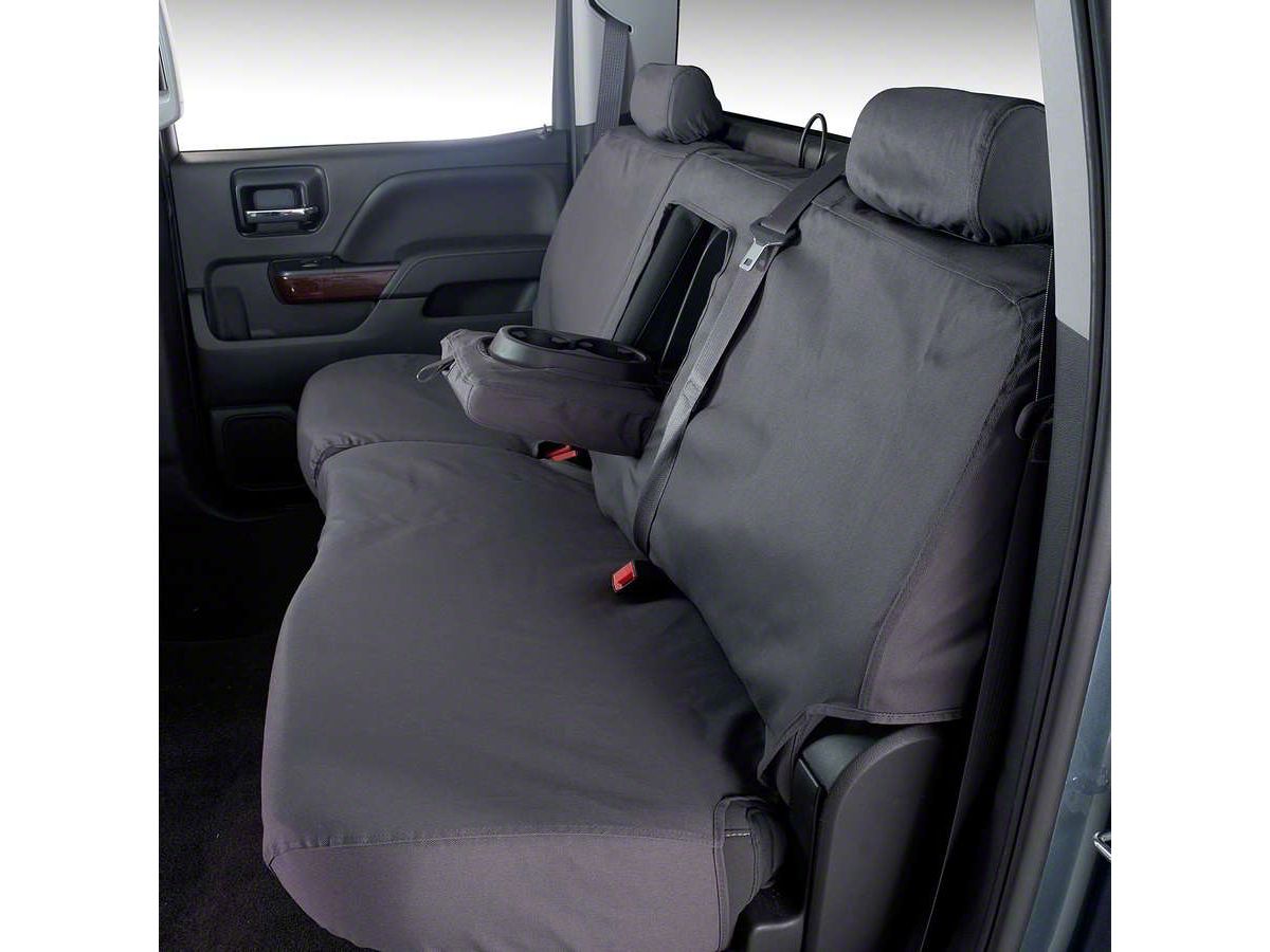 Covercraft 16-23 Toyota Tacoma Waterproof Polyester SeatSaver Custom Second Row Seat Covers - Grey