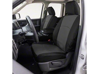 Covercraft 10-14 Nissan Titan Polycotton SeatSaver Custom Front Row Seat Covers - Charcoal