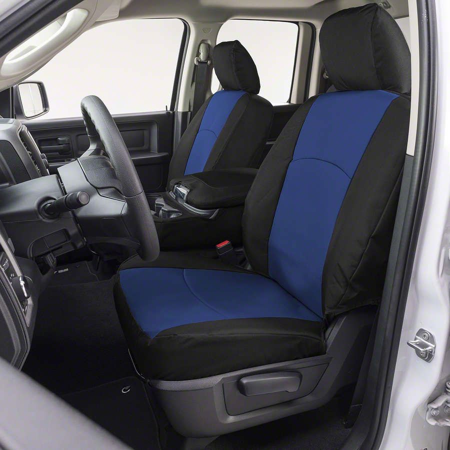 Covercraft 16-23 Toyota Tacoma Endura PrecisionFit Custom Front Row Seat Covers - Blue/Black
