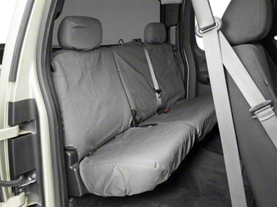 Covercraft 14-21 Toyota Tundra Polycotton SeatSaver Custom Second Row Seat Covers - Charcoal