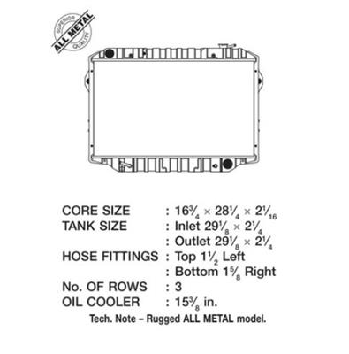 CSF Cooling - Racing & High Performance Division 93-97 Toyota Landcruiser (3 ROW copper core) Toyota Land Cruiser 1993-1996