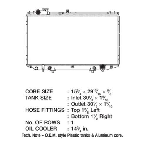 CSF Radiator for 1998-2005 Lexus GS300 & 1998-2000 GS400 - 2606