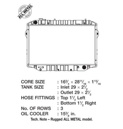 CSF Cooling - Racing & High Performance Division 89-92 4.0L Auto Trans Toyota Landcruiser (3 ROW copper core) Toyota Land Cruiser 1989-1992
