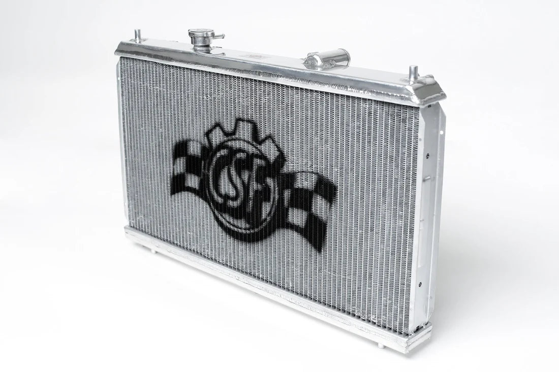 CSF 2850K polished all-aluminum K-swap radiator for Honda Civic and Acura Integra