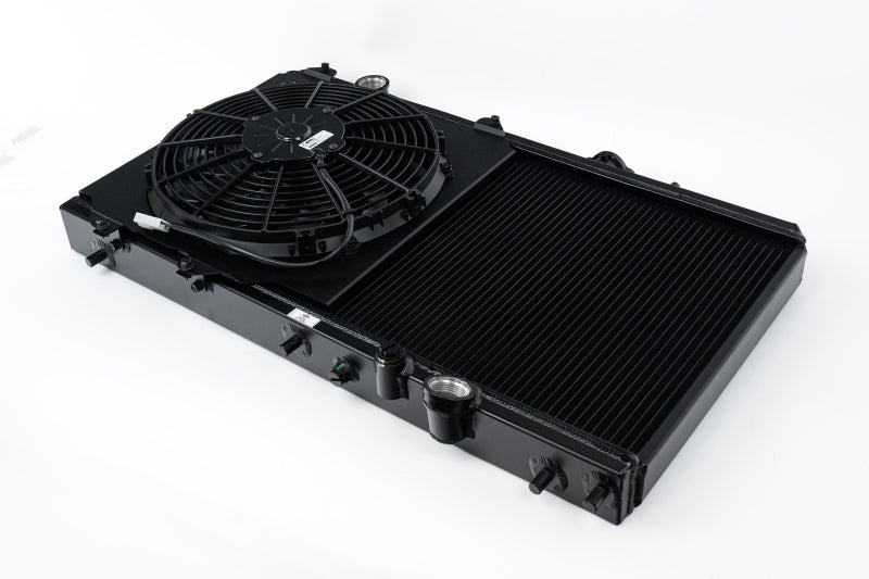 CSF 2850KB black all-aluminum K-swap radiator for 1992-2000 Honda Civic and 1994-2001 Acura Integra