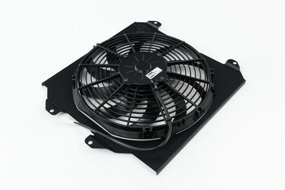 CSF 2858FB black aluminum fan shroud with 12-inch SPAL fan for Honda Civic